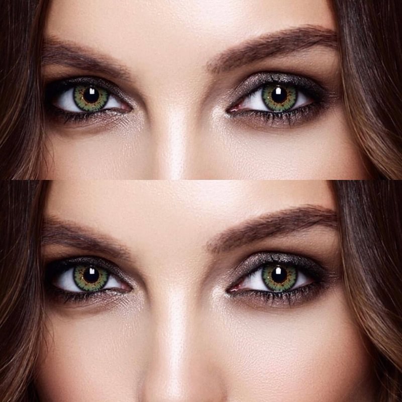 3-Tone Green Yearly Contact Lenses 14.0mm/14.5mm (Random)