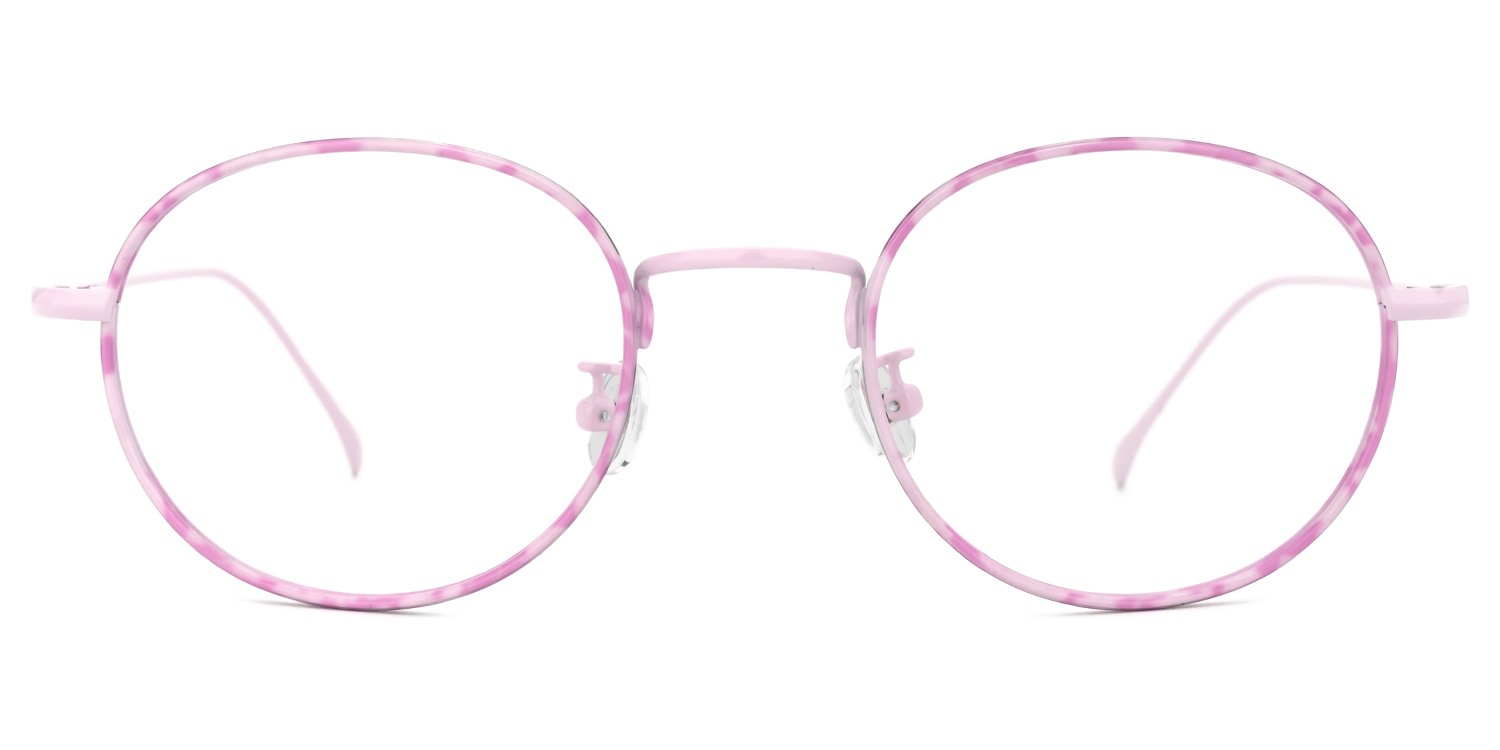 Raynor Rosa Rund Brille Rosa