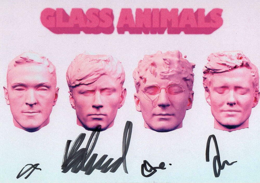 GLASS ANIMALS BAND SIGNED AUTOGRAPH 4X6 DREAMLAND PROMO Photo Poster painting POSTCARD - RARE!