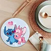 8pcs Cartoon DIY Diamond Painting Holz Untersetzer Kits mit Halter (Stich)