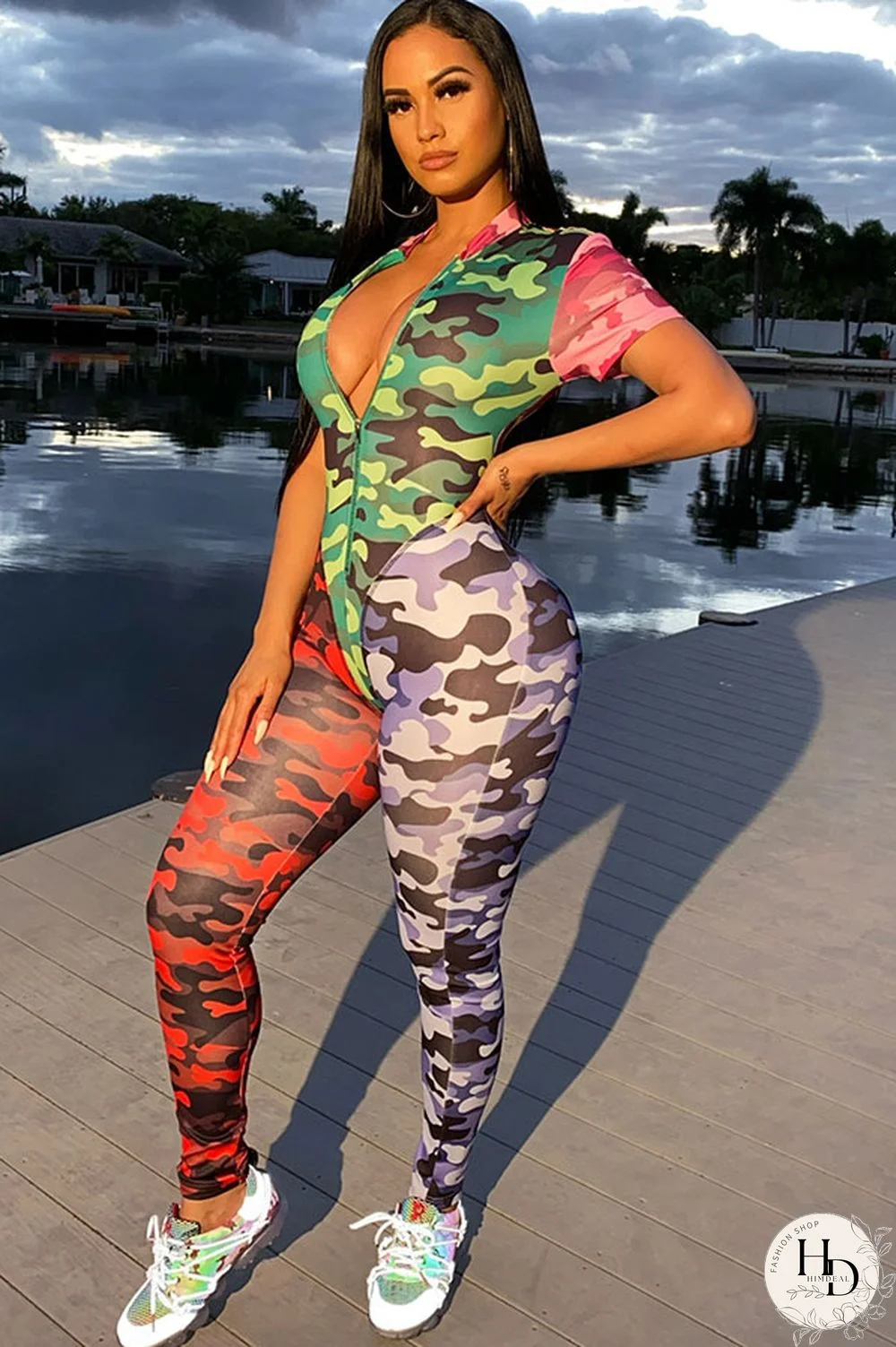 As Show Sexy Short Sleeve O Neck Jumpsuits