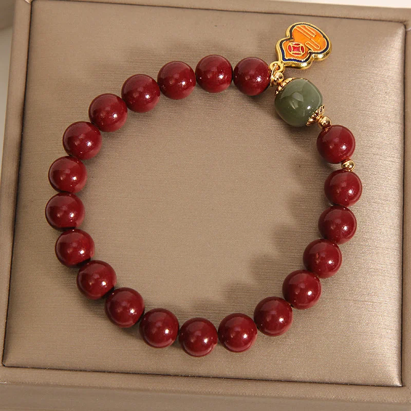 Cinnabar Gourd Buddha Protection Bracelet