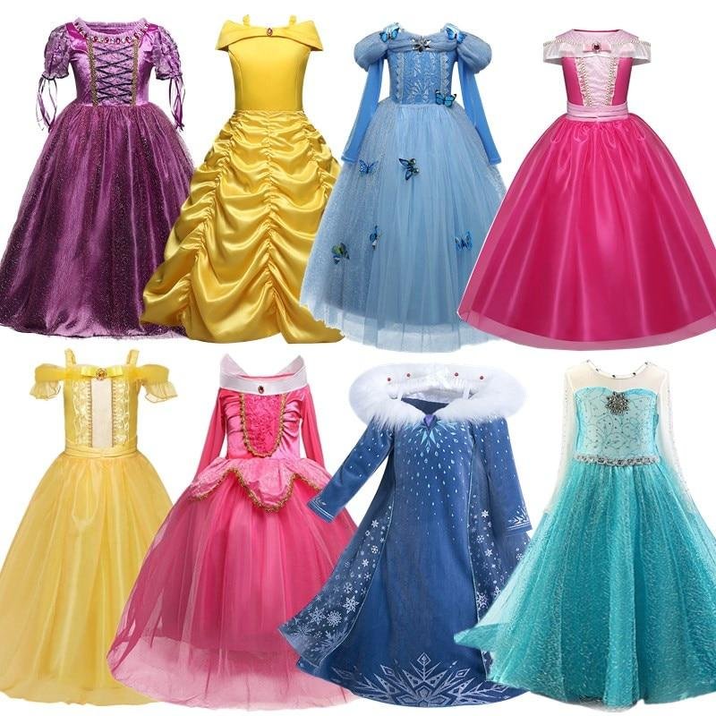 Children Costume For Kids Girl 4 8 10 Years Cosplay Clothes Party Dress Princess Dresses For Girls  2 Birthday Dress Up