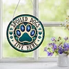 Diamond Painting Spoiled Dog Suncatcher Pendant For Window Door Garden Decor