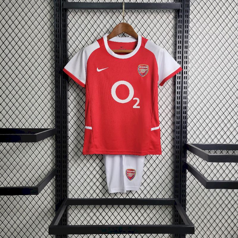 2002/2004 Retro Kids Size Arsenal Home Football Shirt 1:1 Thai Quality mysite