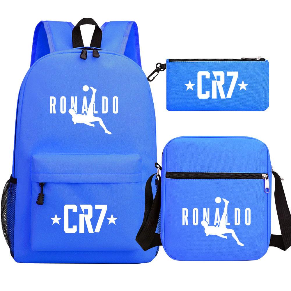 Mayoulove Cristiano Ronaldo Backpack Lightweight Design with Adjustable Straps for School Use-Mayoulove