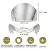 Pour Shield Stainless Steel Food Processor Attachment Safety Shield for Kitchen Aid Stand Mixers and Dishwasher Safe