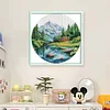 (Multi Style)Spring-Partial Embroidery 2 Strands 14CT Stamped Cross Stitch-33*33CM