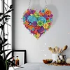 >SALE<Acrylic Heart Flower Single-Sided Diamond Painting Hanging Pendant (20x20cm)