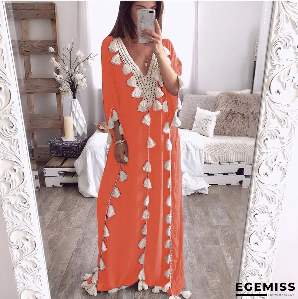 Large Gown V-neck Evening Dress Dress | EGEMISS