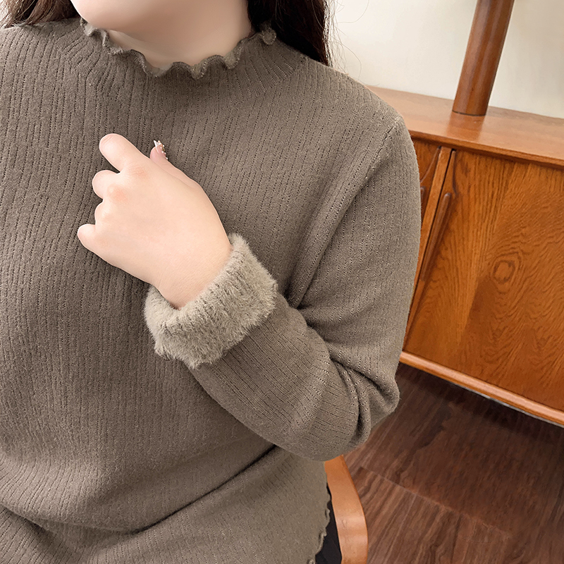 Cozy Plus Turtleneck Sweater - Thick Warm Fleece Knitwear