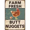 Chicken Warning - Vintage Metal Signs(8*12Inch/12*16Inch) - Chicken