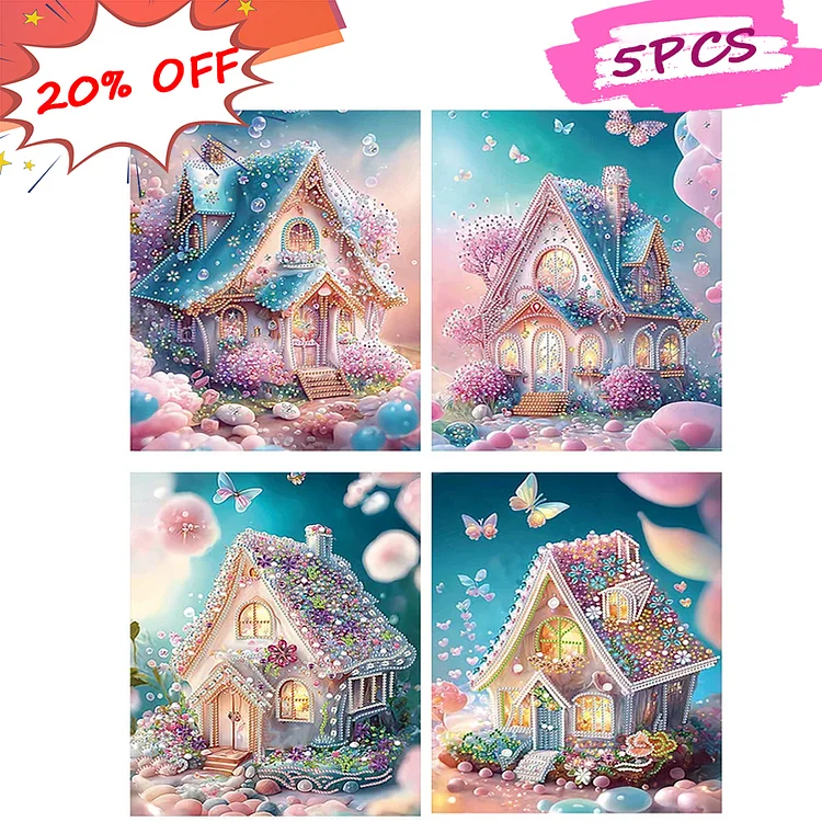Dream Greenhouse 30*40CM(Canvas) Special Shaped Drill Diamond Painting gbfke