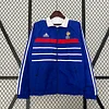 2024 France Reversible Windbreaker White Blue Football Jersey 1:1 Thai Quality
