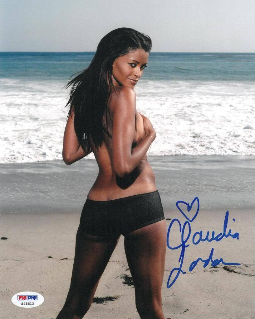 Claudia Jordan Signed Authentic Autographed 8x10 Photo Poster painting (PSA/DNA) #S23312