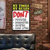 Tool Rules - Vintage Metal Signs(12*16Inch) 