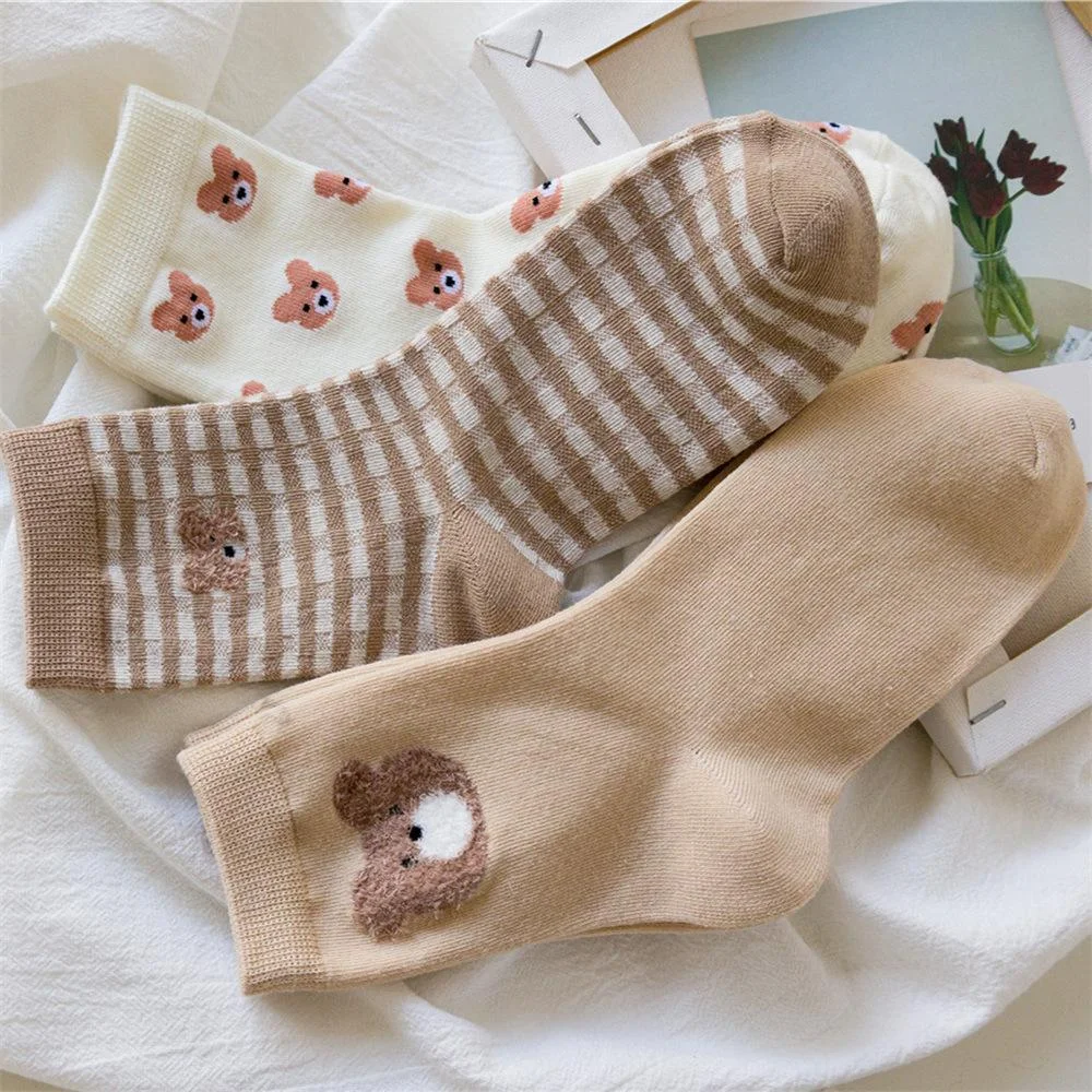 KOREAN BEAR SOCKS (3 pairs)