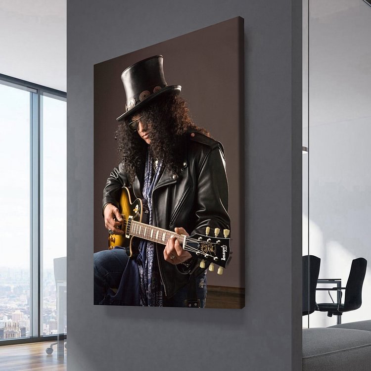 Guns N' Roses Slash Guitar solo Canvas Wall Art