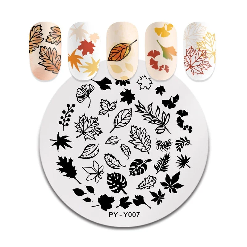 PICT YOU Rectangle Stamping Plates Rose Flower Series Image Design Stamp Stainless Steel Nail Art Design Template Tools J002-Nail Inspo