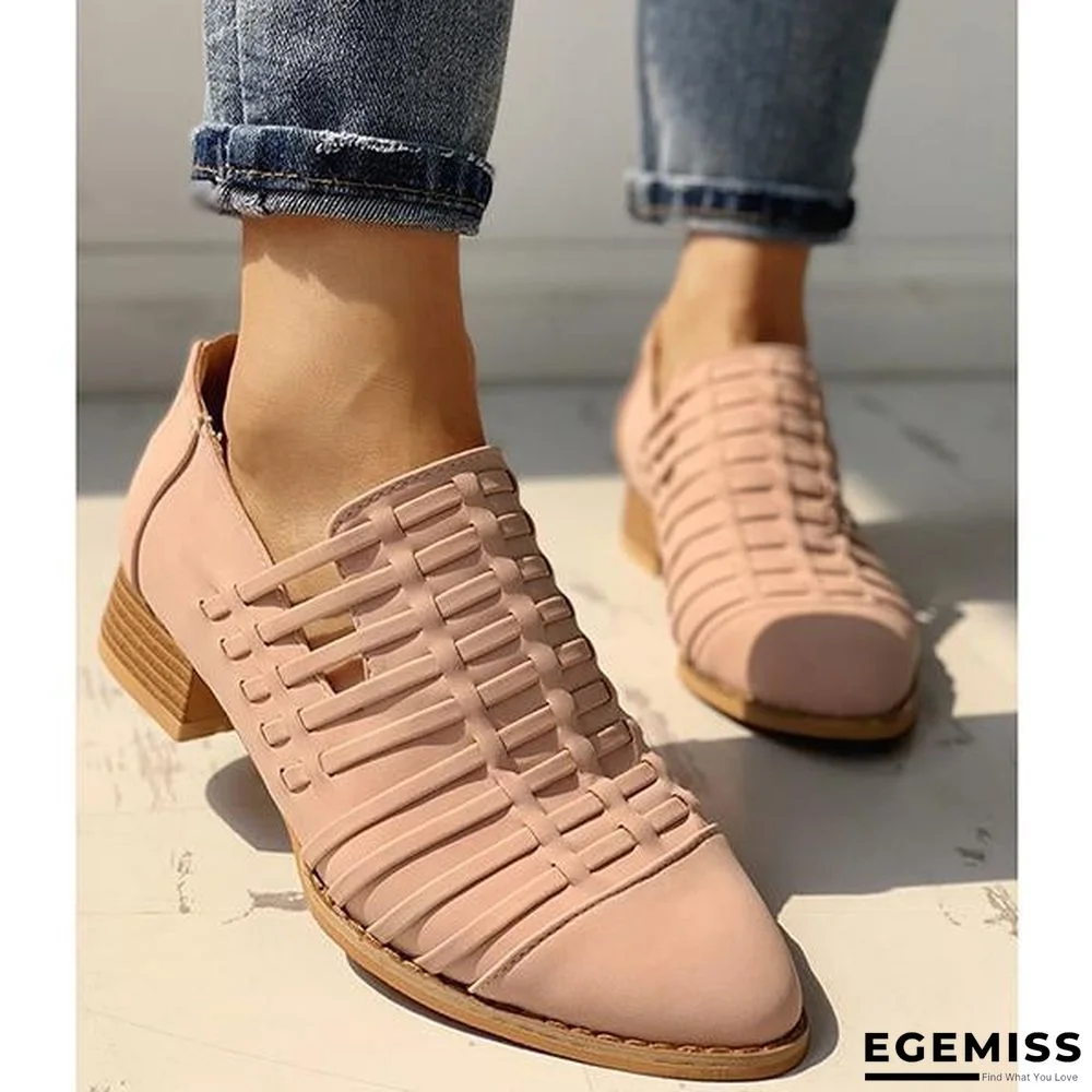 Fashion Pointed Toe Hollow-Out Boots | EGEMISS