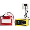 12V6A EU Battery Charger Smart Fast Charger with Intelligent Pulse Repair Battery Smart Fast Charge Tool Digital Display High Power Fast Chargers Universal for Cars and Motorcycles