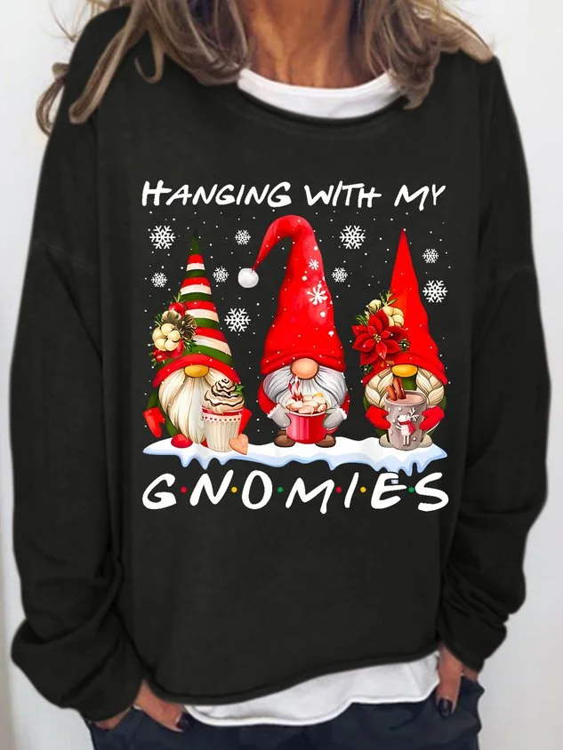 Women's Christmas Gnomes Casual  Sweatshirt socialshop