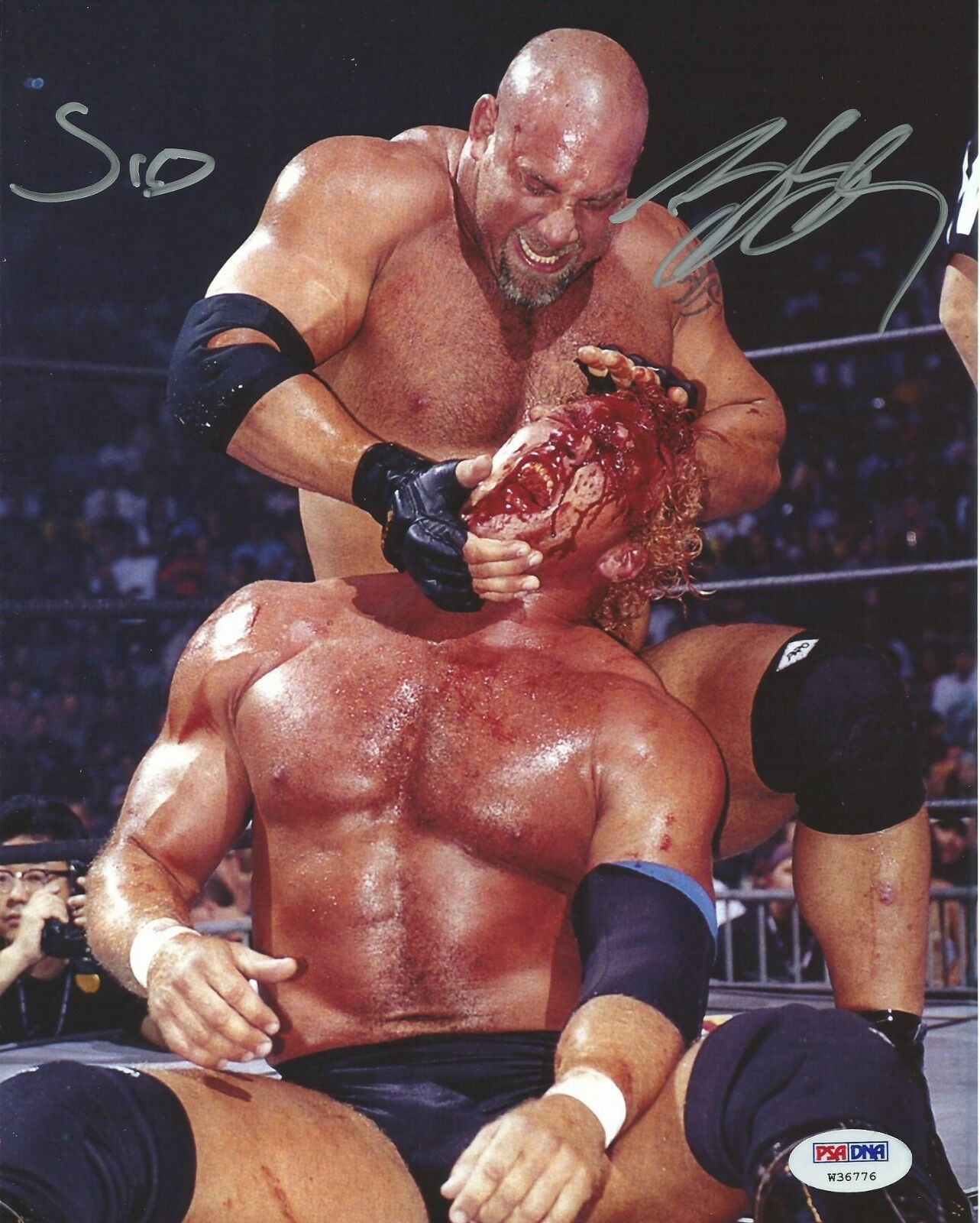 Bill Goldberg & Sid Vicious Signed WWE 8x10 Photo Poster painting PSA/DNA COA WCW Picture Auto'd