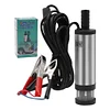 DC 12V Diesel Pump with Clip Oil Extractor for Car Motorbike Boat (Silver)