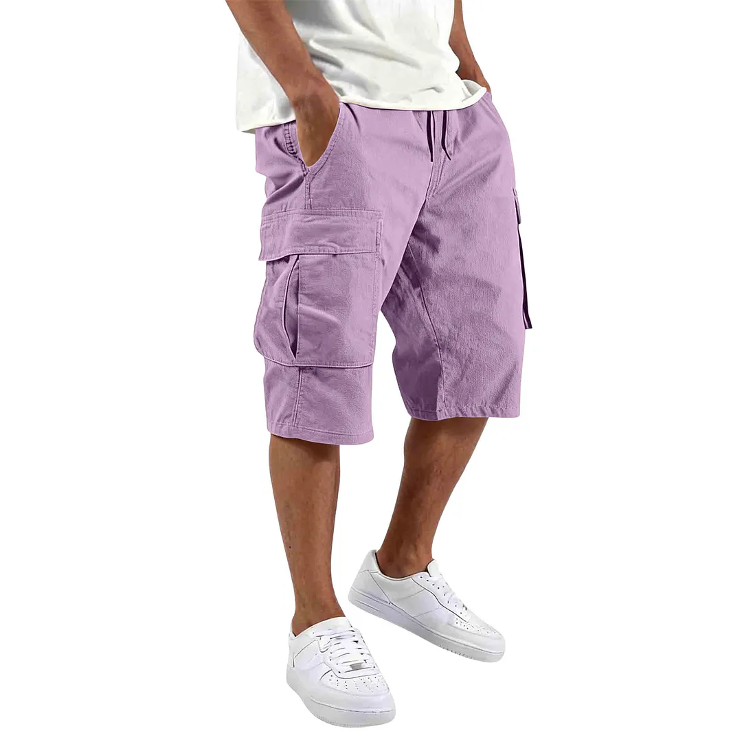 Men's Cargo Shorts With Multiple Pockets-INSPIREUSE