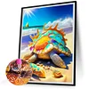 >SALE<5D DIY Full Round Drill Diamond Painting Kit Beach Turtle Decoration (sz4244)
