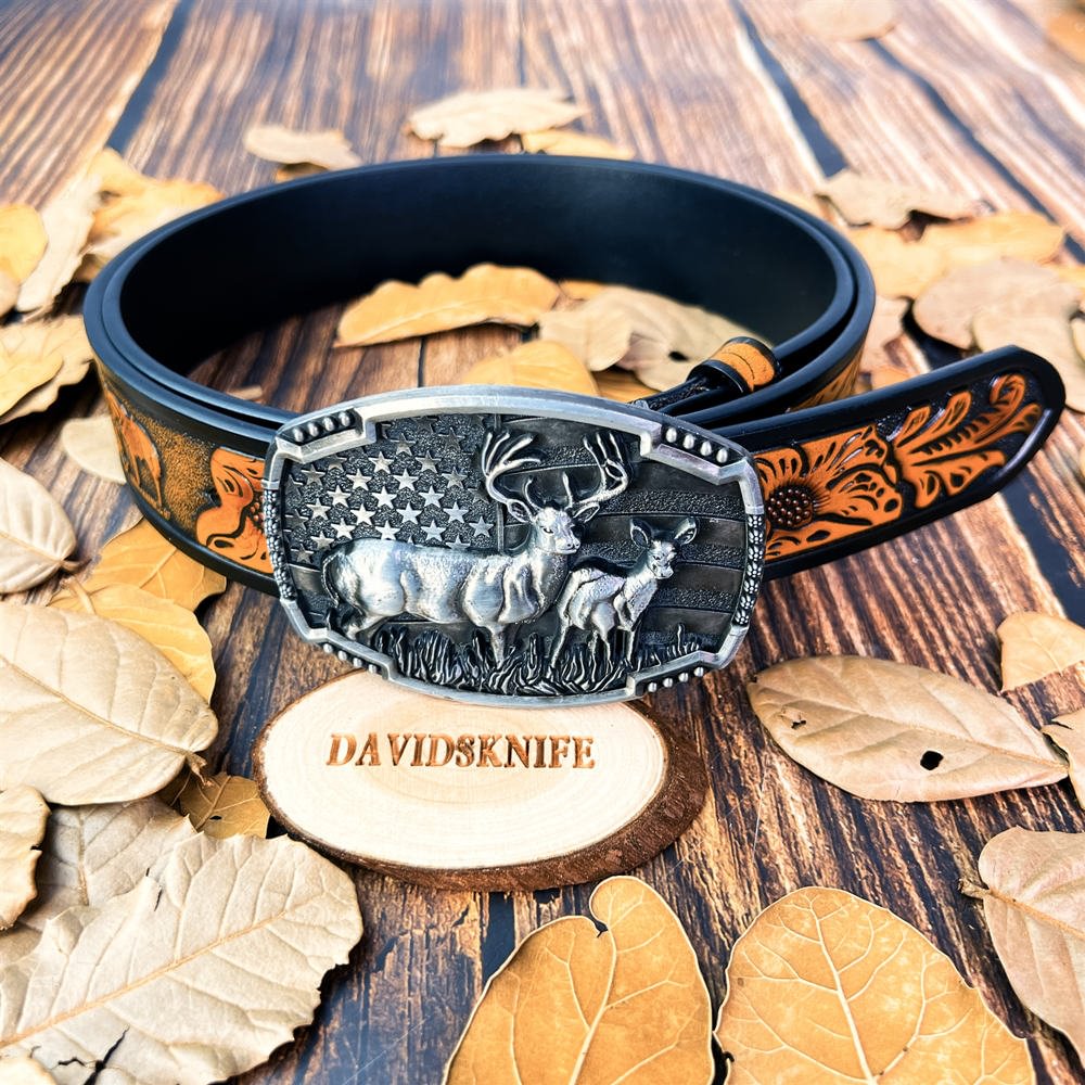 Deer belt buckle