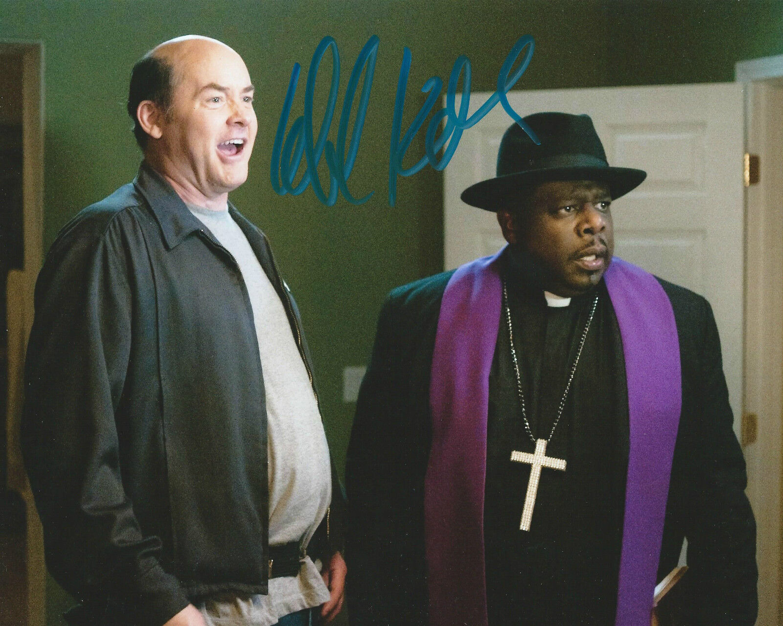 **GFA A Haunted House *DAVID KOECHNER* Signed 8x10 Photo Poster painting PROOF COA**