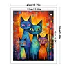 Abstract Cat Painting-11CT Stamped Cross Stitch 40*50cm/15.75*19.69in