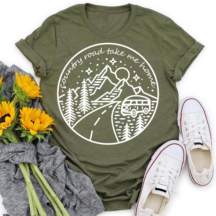 PSL - Country rode take me home Village LifeT-shirt Tee -05742