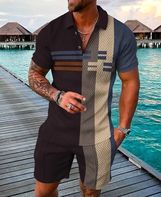 Men's Casual Polo Suit