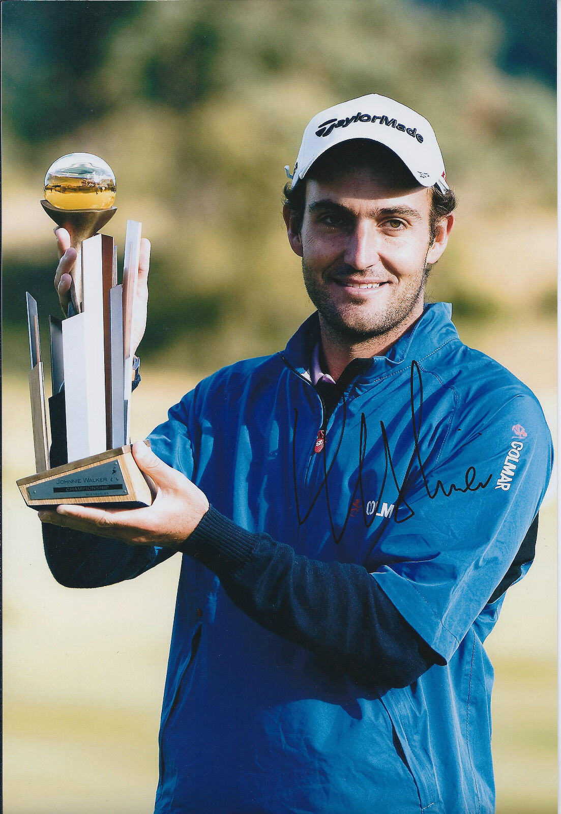 Edoardo MOLINARI SIGNED Autograph 12x8 Photo Poster painting AFTAL COA European Tour WINNER Golf