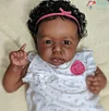 20" June Truly Reborn Baby Doll Girl, Silicone Black Reborn Baby Dolls Toddler - RBBI-Myrebornbabydoll&reg; Myrebornbabydoll&reg;
