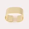 Golden Flat Oval Catering Napkin Ring