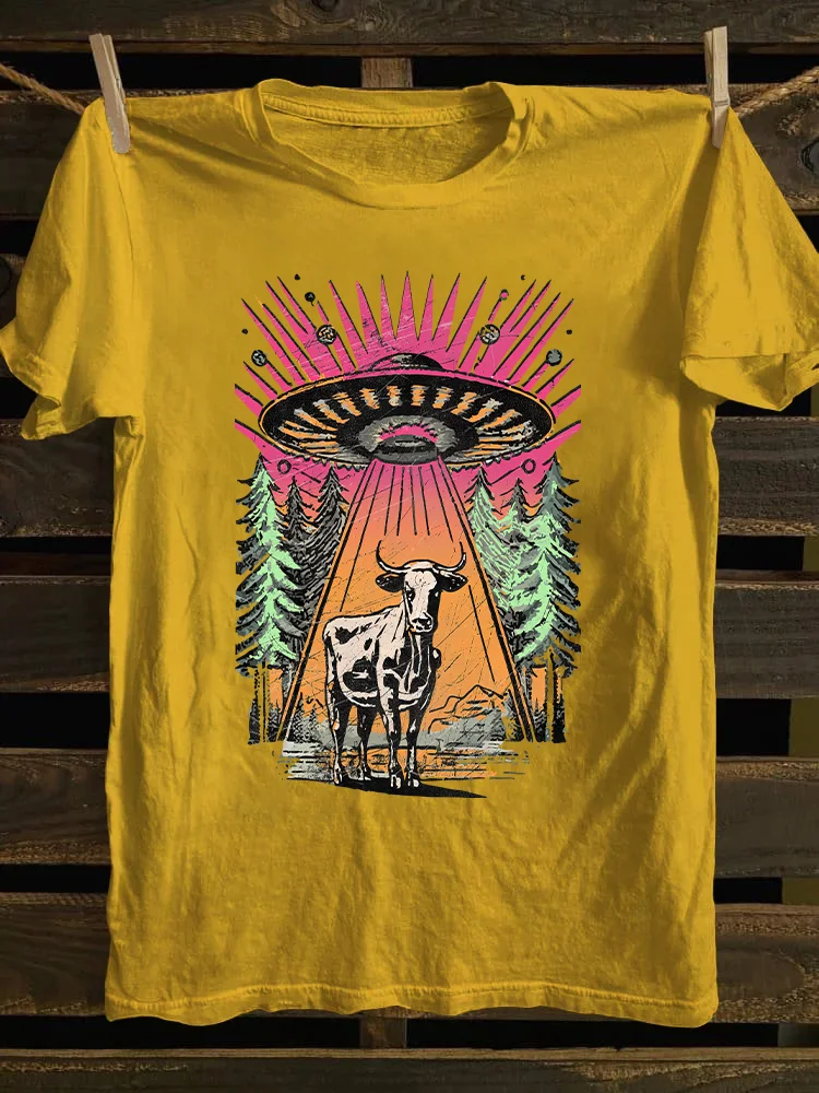 UFO Cow Abduction T-shirt