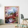 Snow Mountain And Plum Blossom-14CT Stamped Cross Stitch 45*55cm/17.72*21.65in tapestrymarket