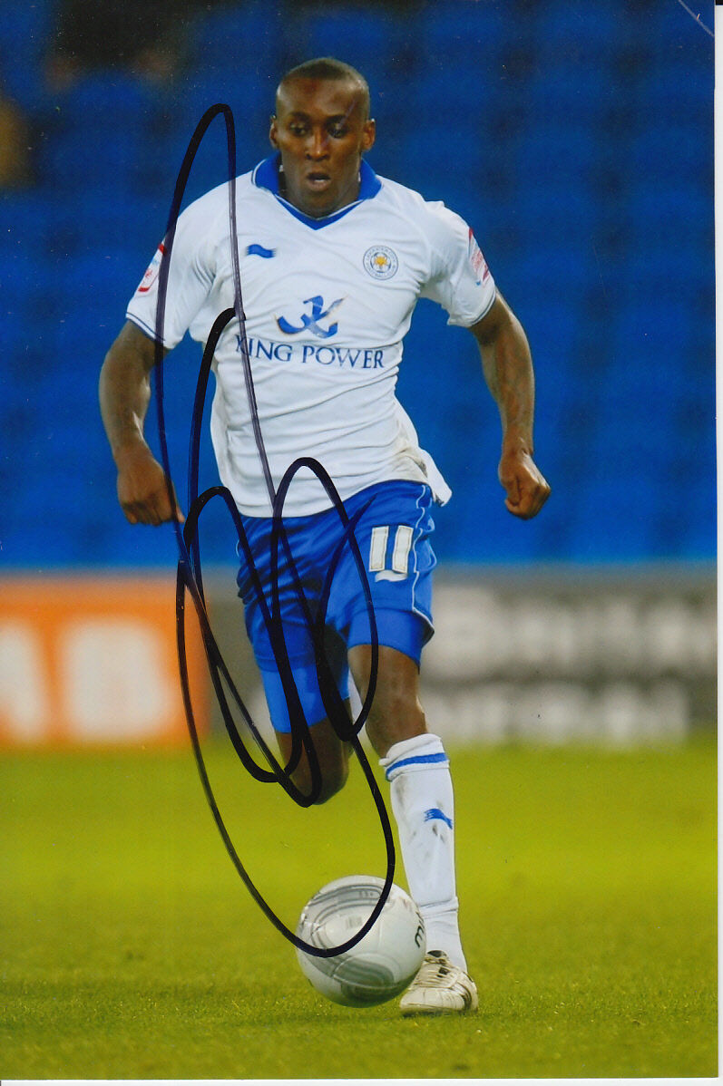 LEICESTER CITY HAND SIGNED LLOYD DYER 6X4 Photo Poster painting 7.