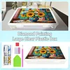 DIY-Sonnenblumen-Vasen-Muster Diamant-Malset-Aufbewahrungsbox f&uuml;r erwachsene Anf&auml;nger