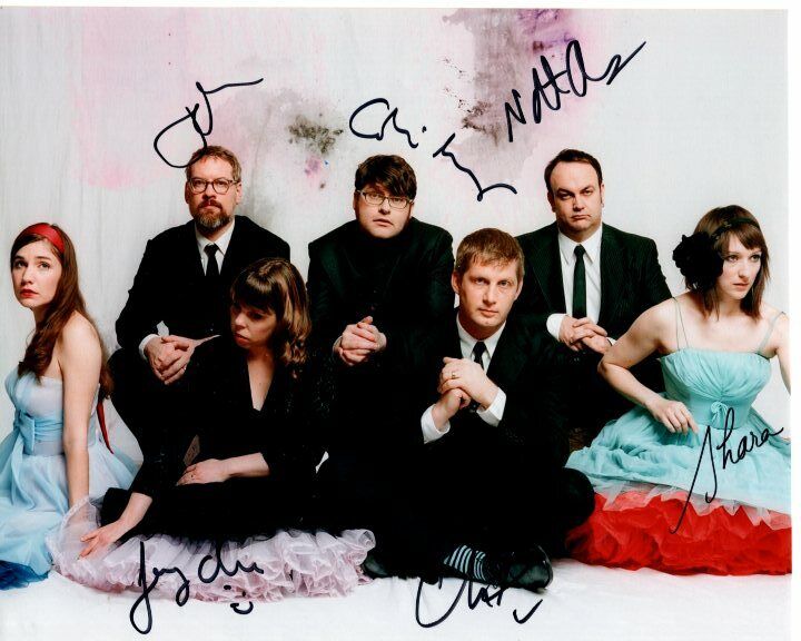 THE DECEMBERISTS signed autographed GROUP Photo Poster painting