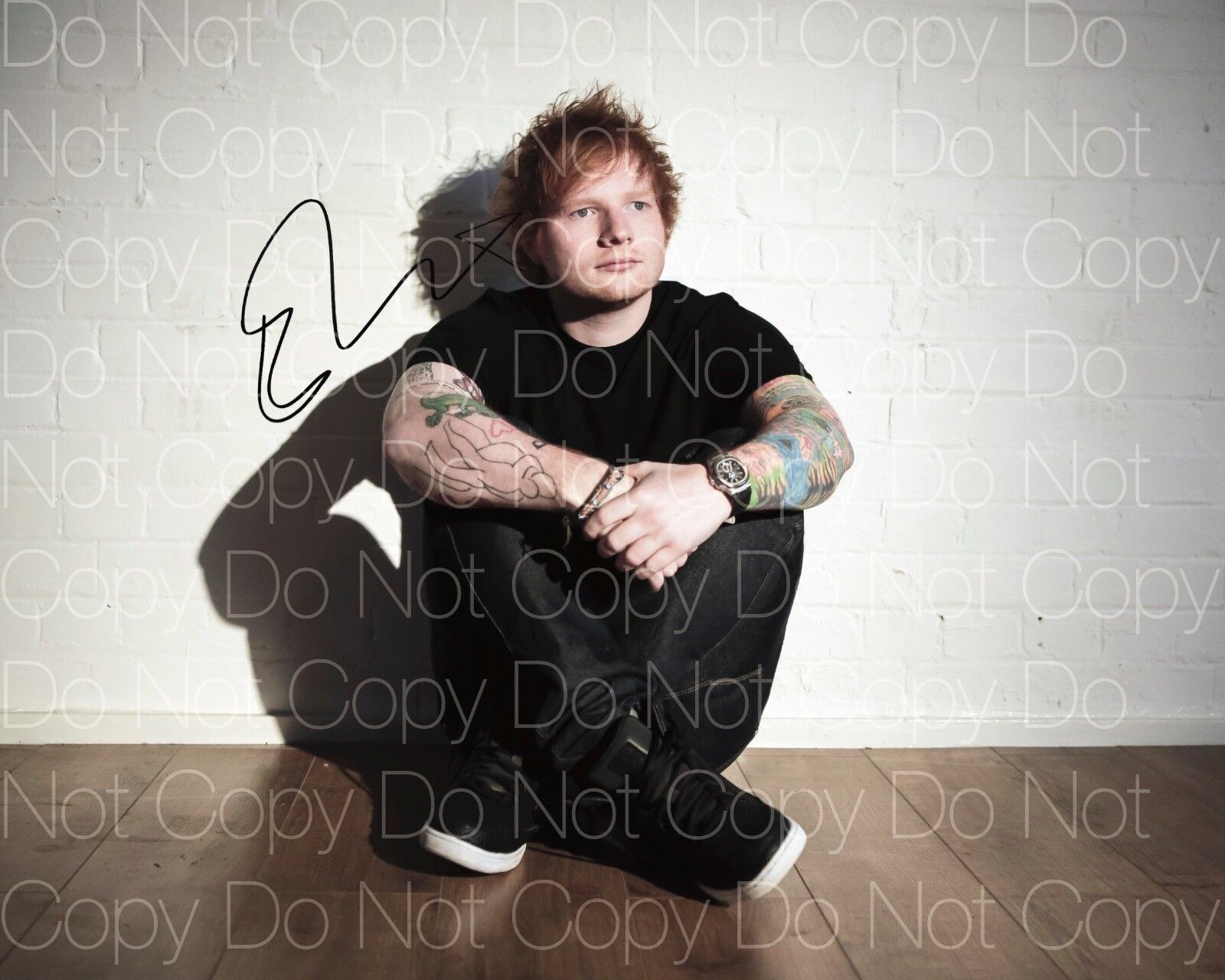 Ed Sheeran signed 2 8X10 Photo Poster painting picture poster autograph RP