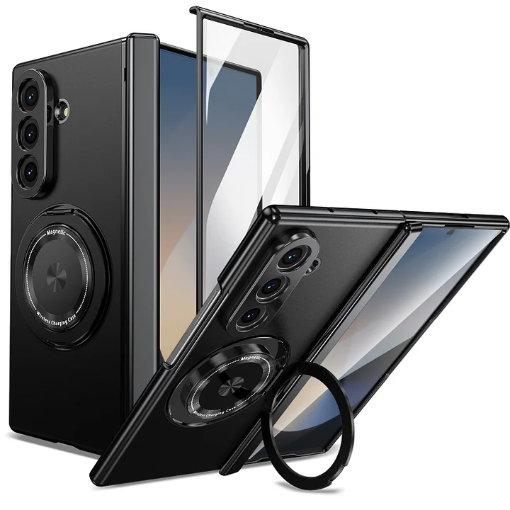 Suitable For Galaxy Z Fold/Flip Magnetic Rotating Bracket Mobile Phone Case