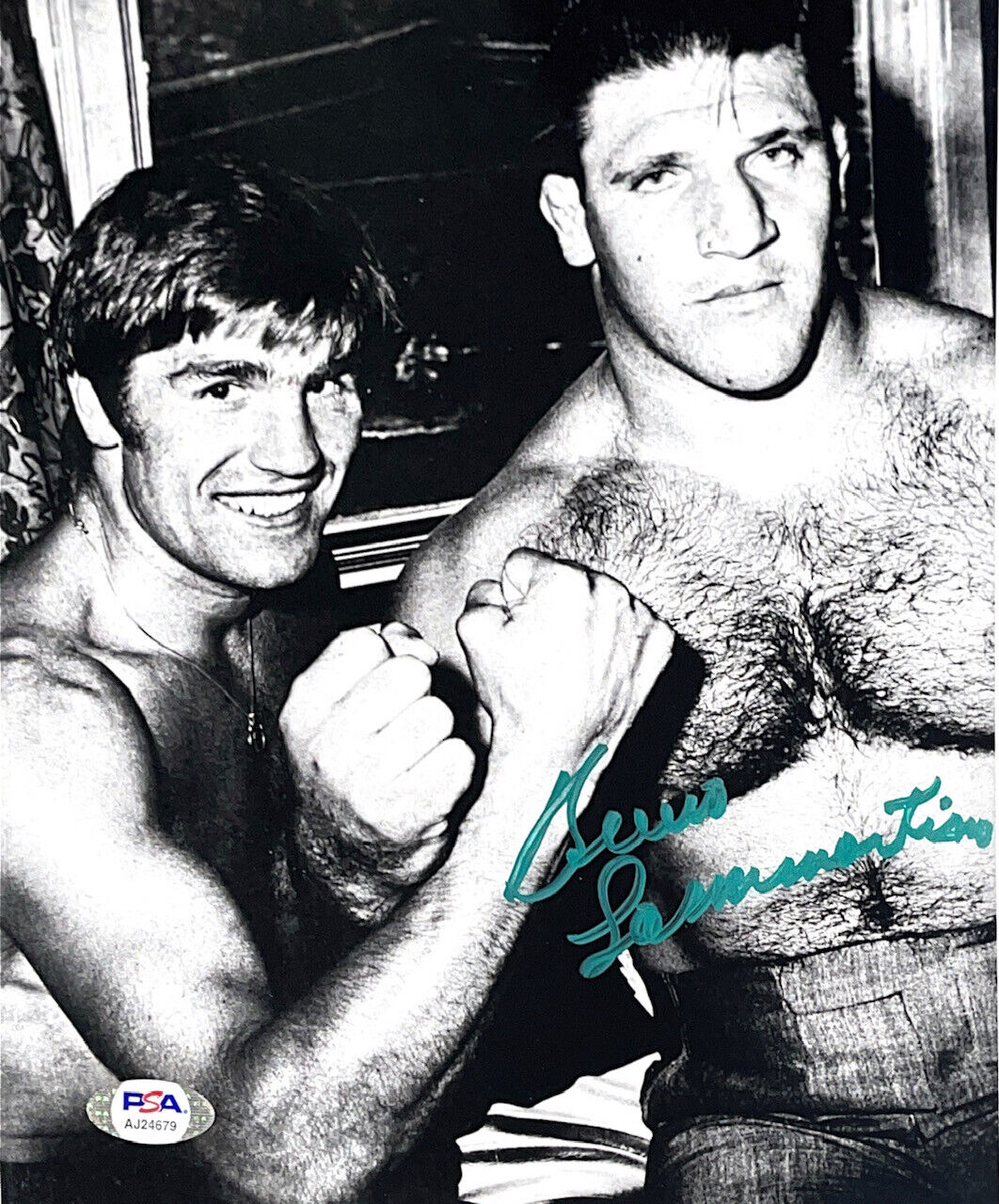 WWE BRUNO SAMMARTINO HAND SIGNED AUTOGRAPHED 8X10 Photo Poster painting WITH PSA DNA COA 8 RARE