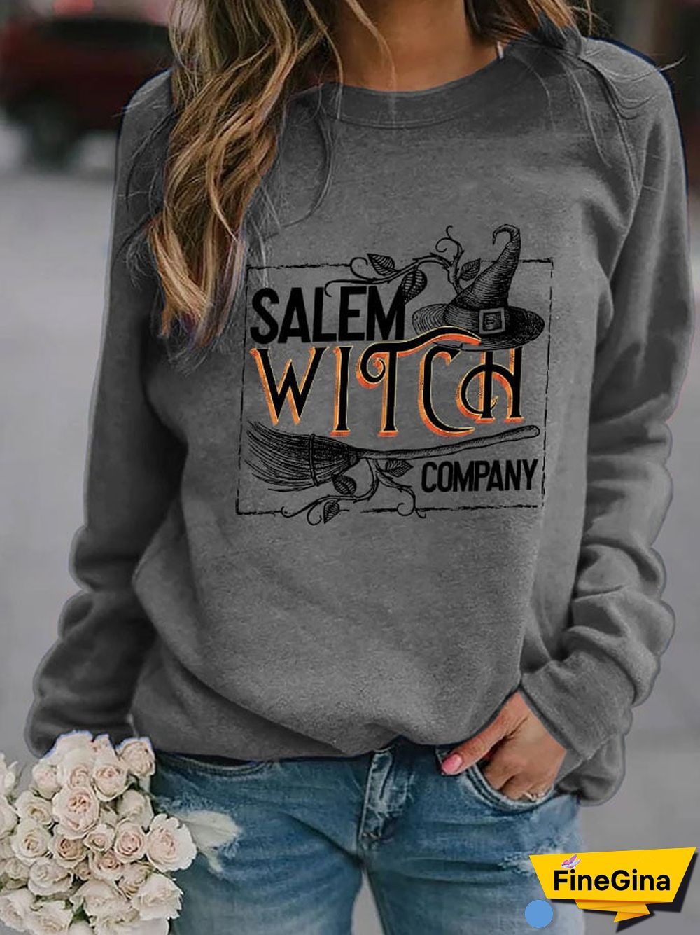 Fashion Print Long Sleeve Sweatshirt