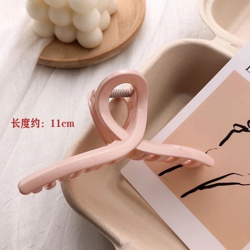 Simple Metal Catch Clip Large Shower Pearl Shark Clip