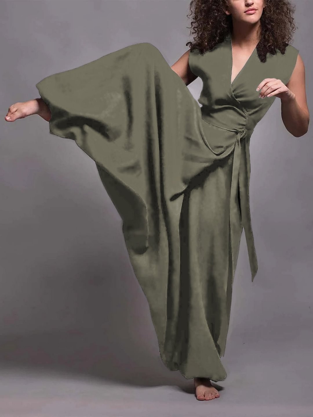 Women Convertible Linen Jumpsuit