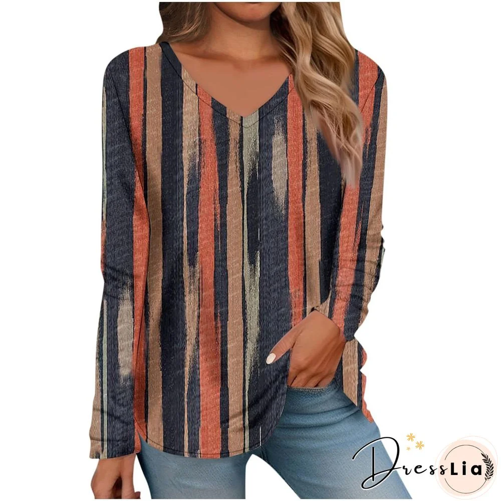 Casual Printed Striped Cardigan